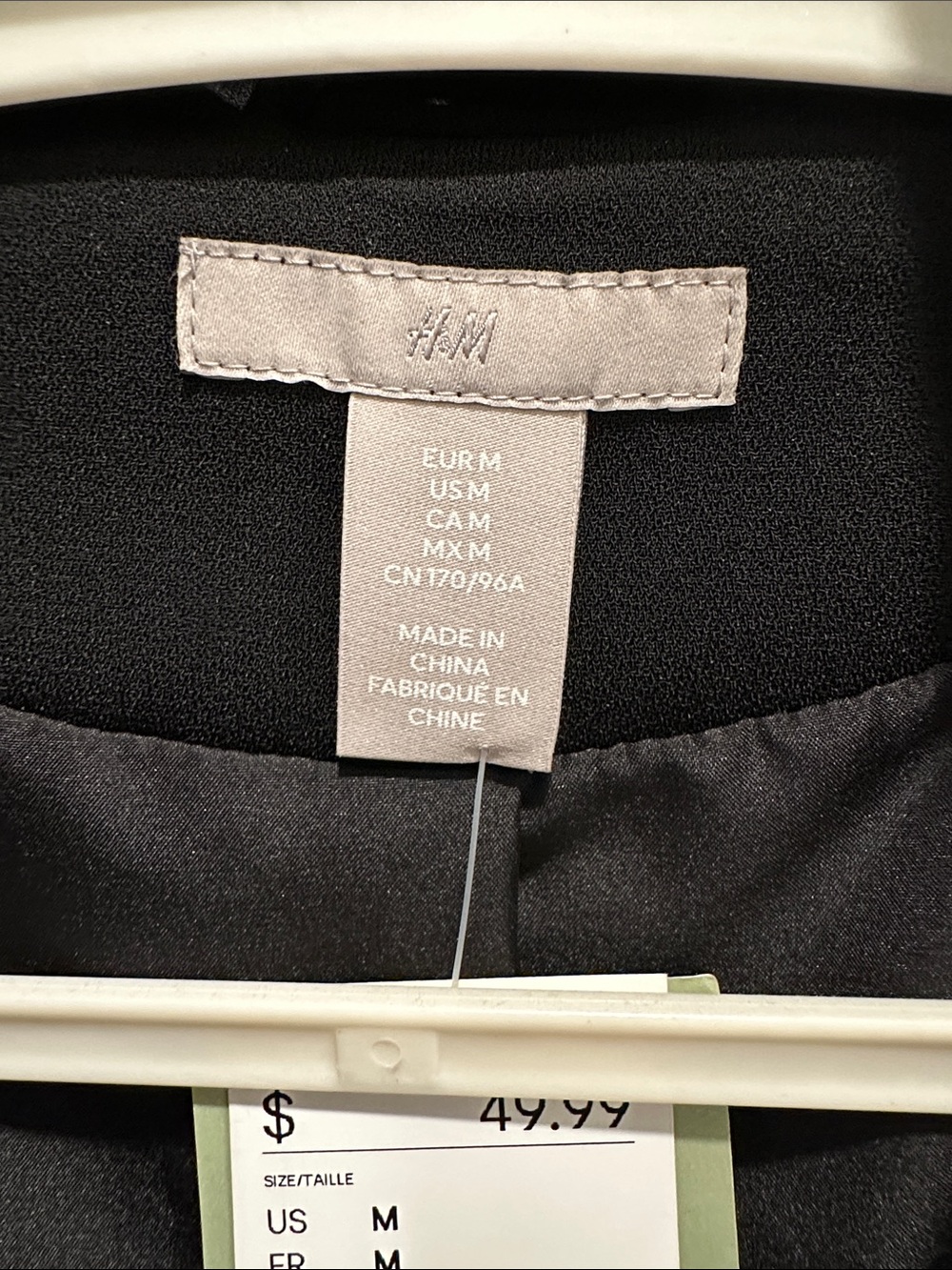 H&M Black Open-Front Relaxed Blazer - Picture 2 of 5